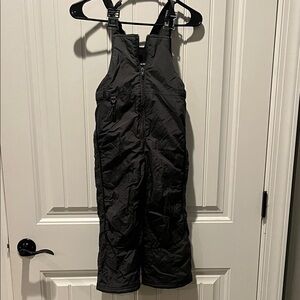 Black Snow Bib Overalls